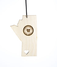 Friendly Manitoba Heart – Rescentable Wood Car Air Freshener