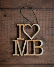 I <3 MB - Rescentable Wood Car Air Freshener